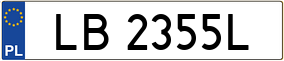 Trailer License Plate